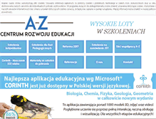 Tablet Screenshot of a-z.edu.pl